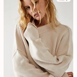 Free People Easy Street Crop Pullover Sweater